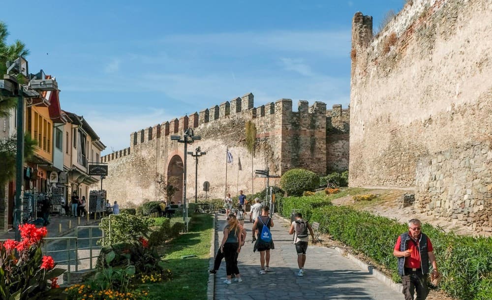 The Byzantine walls of Ano Poli